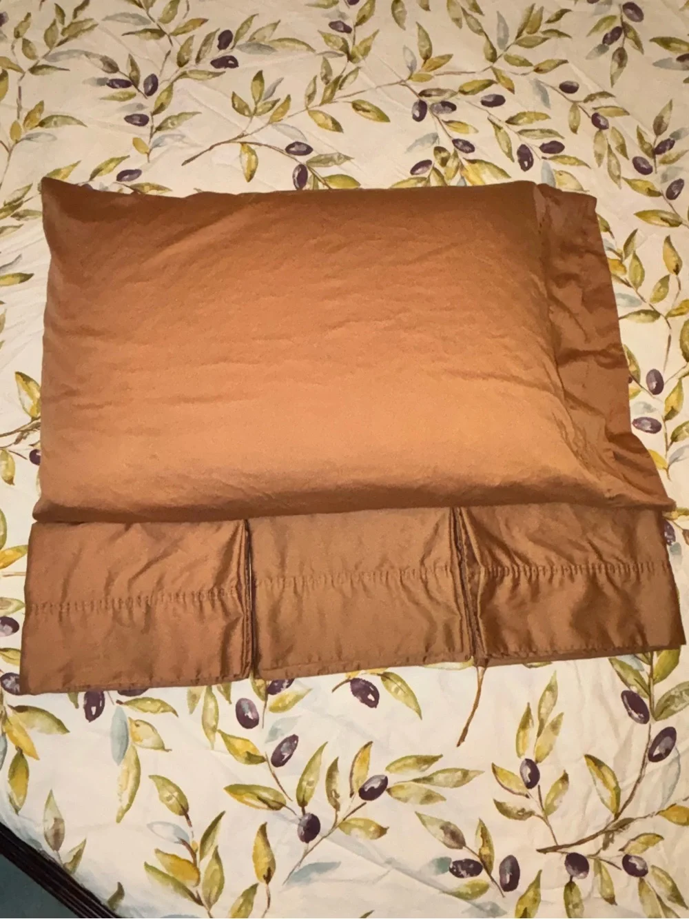 Lauren Ralph Lauren Home 4 Standard Pillowcases Brown Camel 100% Cotton Solid